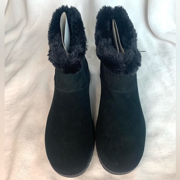 CUSHIONAIRE Heathrow Genuine Suede pull on boot +Memory Foam - Picture 4 of 10